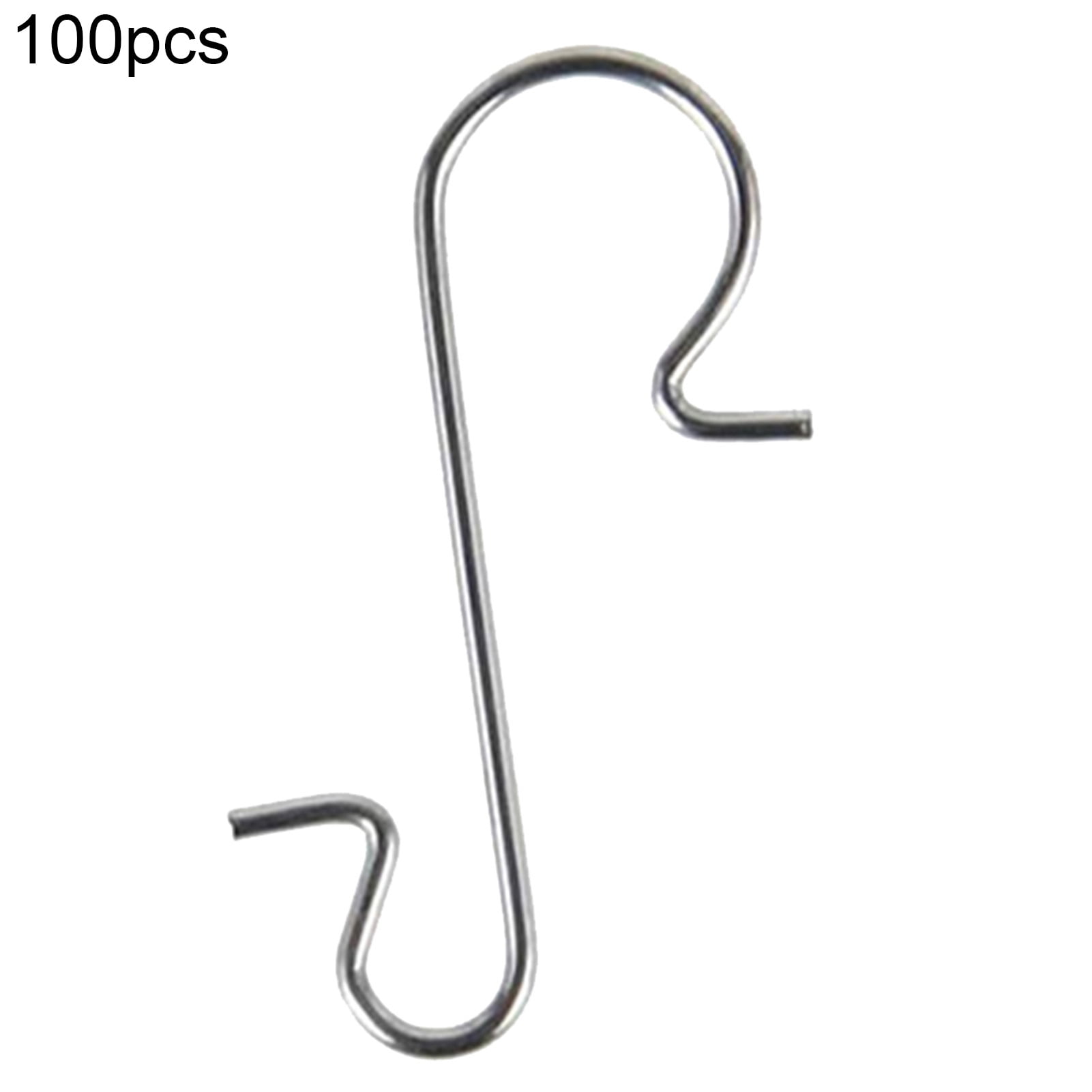 Pnellth 100Pcs Christmas Hook SShaped Break Resistant Stainless Steel