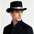 thumbnail image 4 of QSAWXQZ Men's Halloween Top Hat Tall Crown Brimmed Party Hat Free Size, 4 of 5