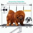 thumbnail image 3 of 43.3" Hydraulic Dog Grooming Table, 350Lbs Heavy-Duty Pet Grooming Table, Adjustable Overhead Arm & Noose 22"-39", White, 3 of 7