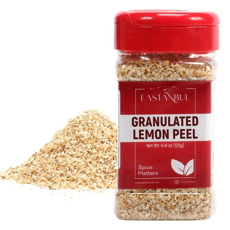 Eastanbul Lemon Peel,Lemon Peel for Baking,Dried Lemon Peels for Tea,4.41oz