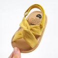thumbnail image 3 of Baby Girls Boys Sandals Soft Sole Anti-slip Crib Shoes Toddler Pu Leather Flower Soft Rubber Sole Dress Flats First Walker Shoes, 3 of 7