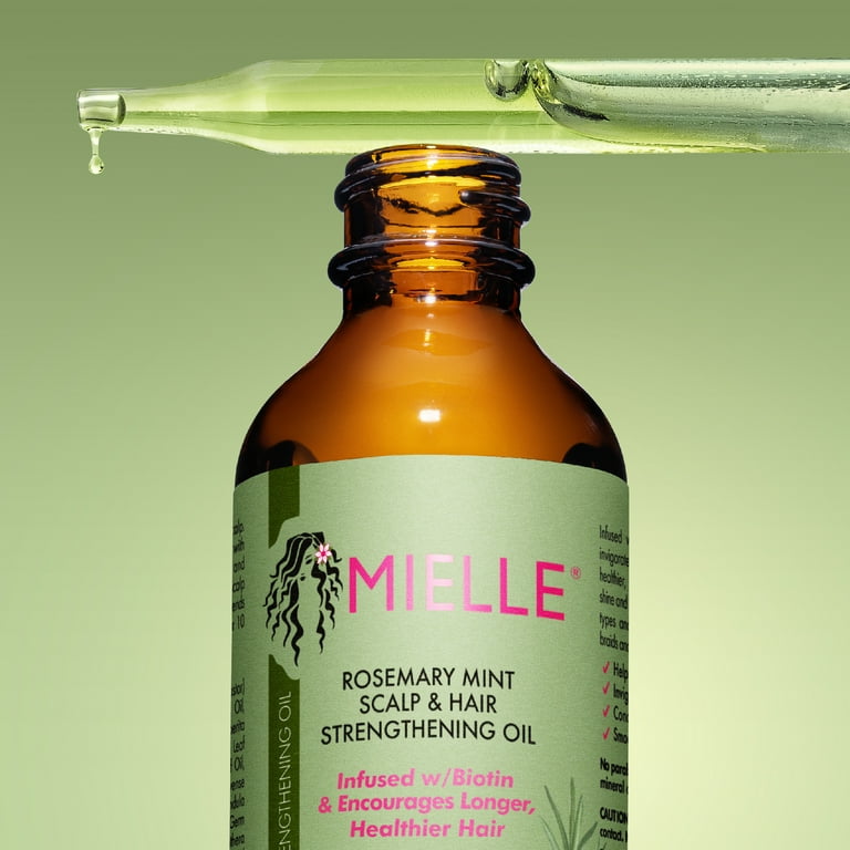 Mielle Organics Rosemary Mint Scalp & Hair Strengthening Oil Infused (Pack  of 2)