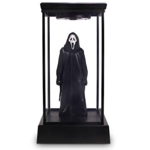 Guvpev Scream 7 Light up Ghostface Display Case Popcorn Bucket - 2026 Limited Edition 3D Sculpted Collectible Snack Container, Horror Movie Decor for Home Theater, Office Display & Fans Gift Idea
