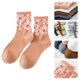 thumbnail image 4 of Calcetines tobilleros con diseño floral de margaritas para mujer, medias de tubo de Jacquard de malla transparente, 4 of 5