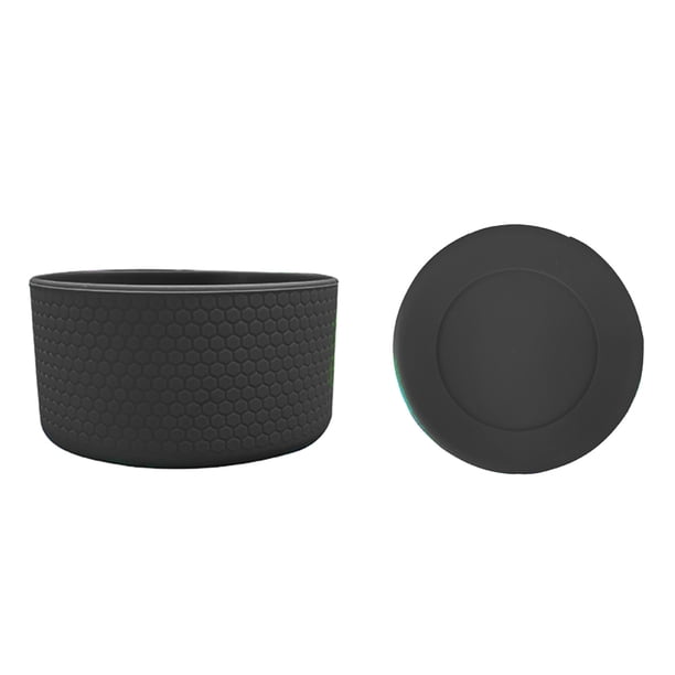 Manga De Copa Almohadilla inferior de copa de silicona Protector de copa de manga anticolisión (12 oz-24 oz negro) Likrtyny Para Estrenar