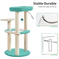 thumbnail image 4 of Yaheetech 35.6″ Tall Ocean Cat Tree with Detachable Clear Bowl,Indigo/Beige, 4 of 8