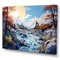 thumbnail image 2 of Designart "Glacier Frozen Winter II" Landscapes Canvas Art Print, 2 of 5