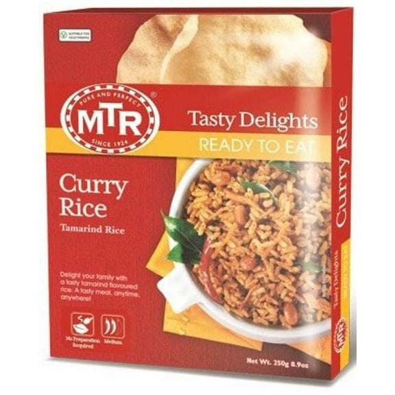 MTR Curry Rice / Tamarind Rice (Ready-to-Eat) 8.9 oz box Pack of 2