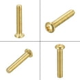 thumbnail image 5 of Uxcell M3x16mm Brass Machine Screws, Phillips Pan Head Fastener Bolts 60 Pack, 5 of 5