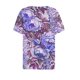 thumbnail image 4 of Fiudx Ofertas Flash Del Día Blusa de Manga Corta Estampada a La Moda para Mujer, Blusas Informales con Cuello En V, 4 of 5