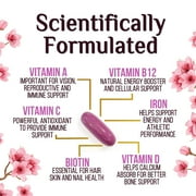 Multivitamin for Women - Complete Daily Womens Multivitamins with Calcium, Folic Acid, Vitamin A, C, D, E, B Vitamins, Zinc and Iron - Vitamins for Bone, Energy & Immune Support - 60 Softgels