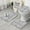 White And Gray, variant on White and Gray Of Leopard Print Bathroom Rugs Sets 3 Piece,Toilet Cover Set,Absorbent Non Slip Bathroom Mats Sets with U-Shaped Contour Rug Toilet Rug Set