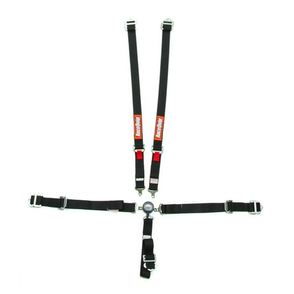 Racequip 739009RQP 5  Point Harness - Camlock - SFI 16.2 - Pull Up Adjust - Black