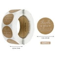 thumbnail image 2 of BRIGHTFUFU 500Pcs Small Thank You Stickers Round Kraft Paper for Families 1In, 2 of 6