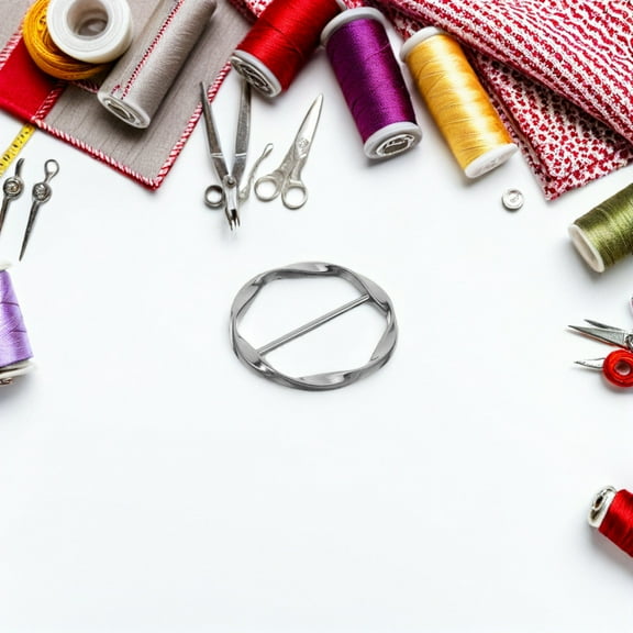 LOLIPPYY 5Pcs Black Clothing Waist Cincher Clips Metal Buckles for Sweater Shawl Scarf and T Shirt Tie