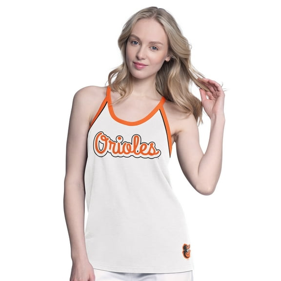 Women's-G-III 4Her by Carl Banks  White Baltimore Orioles Curveball Tank Top