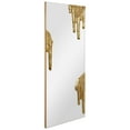 thumbnail image 3 of Antique Gold Foiled Icicle on a Frameless Rectangular Wall Mirror,48"x20", 3 of 13