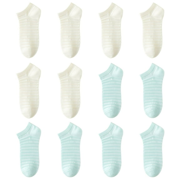 TELOLY 12Pairs Ankle Socks for Women,Womens Socks Size 7-9,Cotton Workout Socks