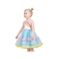 thumbnail image 2 of Girls Dress Rainbow Fluffy Layered Summer Princess Birthday Party Tutu 7 Years, 2 of 6