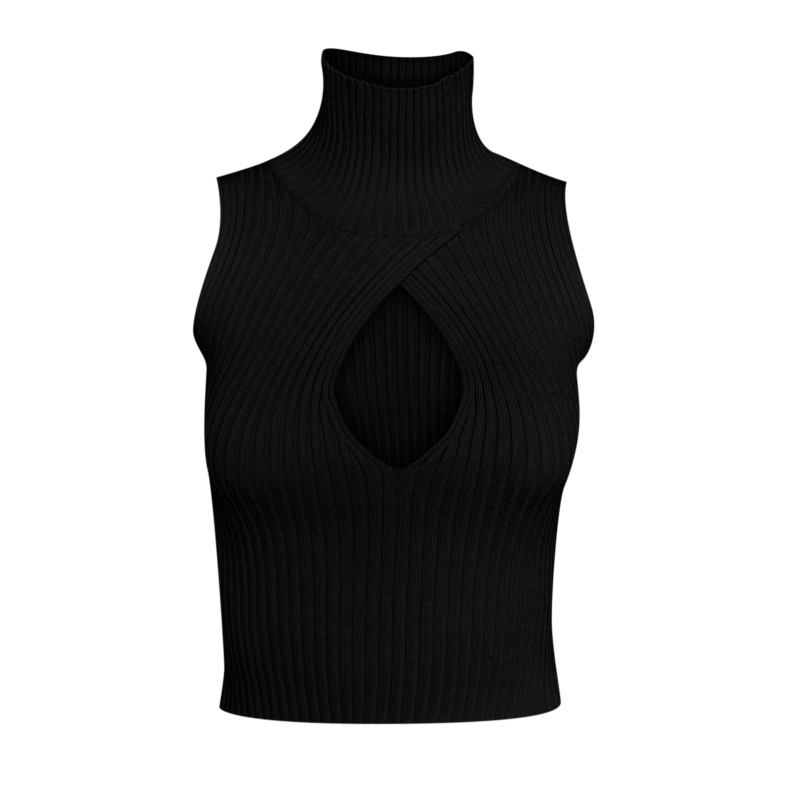 Women's Tanks & Summer Sleeveless Wool Top for Elegant Everyday