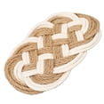 thumbnail image 2 of Posavasos para bebidas, aislamiento térmico, algodón, yute, tejido trenzado, cojín para taza, estera de mesa para protección de mesa, 2 of 14