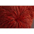 thumbnail image 3 of Amazing Rugs PIL-NS-2017 18 x 18 in. Decorative Shaggy Pillow in Rust, 3 of 3
