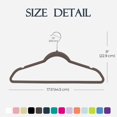 thumbnail image 3 of HOUSE DAY Perchas Terciopelo Topo Pqt. 60, Perchas Ropa, Antideslizantes, Resistentes, Alta Resistencia, Ahorro Espacio, sin Marcas, Gancho Giratorio 360°, 3 of 9