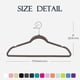 thumbnail image 3 of HOUSE DAY Perchas Terciopelo Topo Pqt. 60, Perchas Ropa, Antideslizantes, Resistentes, Alta Resistencia, Ahorro Espacio, sin Marcas, Gancho Giratorio 360°, 3 of 9