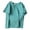 Mint Green, variant on Girls T-Shirt Kids Basic Solid Color Top Baby Versatile Short Sleeved Cotton Tee Versatile Basic Top Blue Size 18-24 Months
