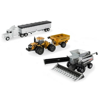 1/64 ERTL ダイキャストモデル 4台セット ERTL 1/64 Dairy Farm Play Set, Case IH Die-cast Equipment, Tractor
