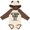 Natural & Brown w Ears, variant on Inktastic Mommy Runs Half Marathon Boys or Girls Long Sleeve Baby Bodysuit