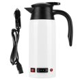 thumbnail image 1 of 800ml High Capacity Portable Electric Kettle with Cigarette Lighter for Car 12V/24V (White), 1 of 4