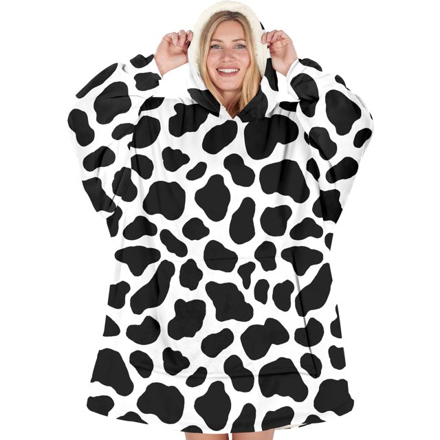 Sudadera con capucha Warmstorey Cow para regalo para esposa y madre
