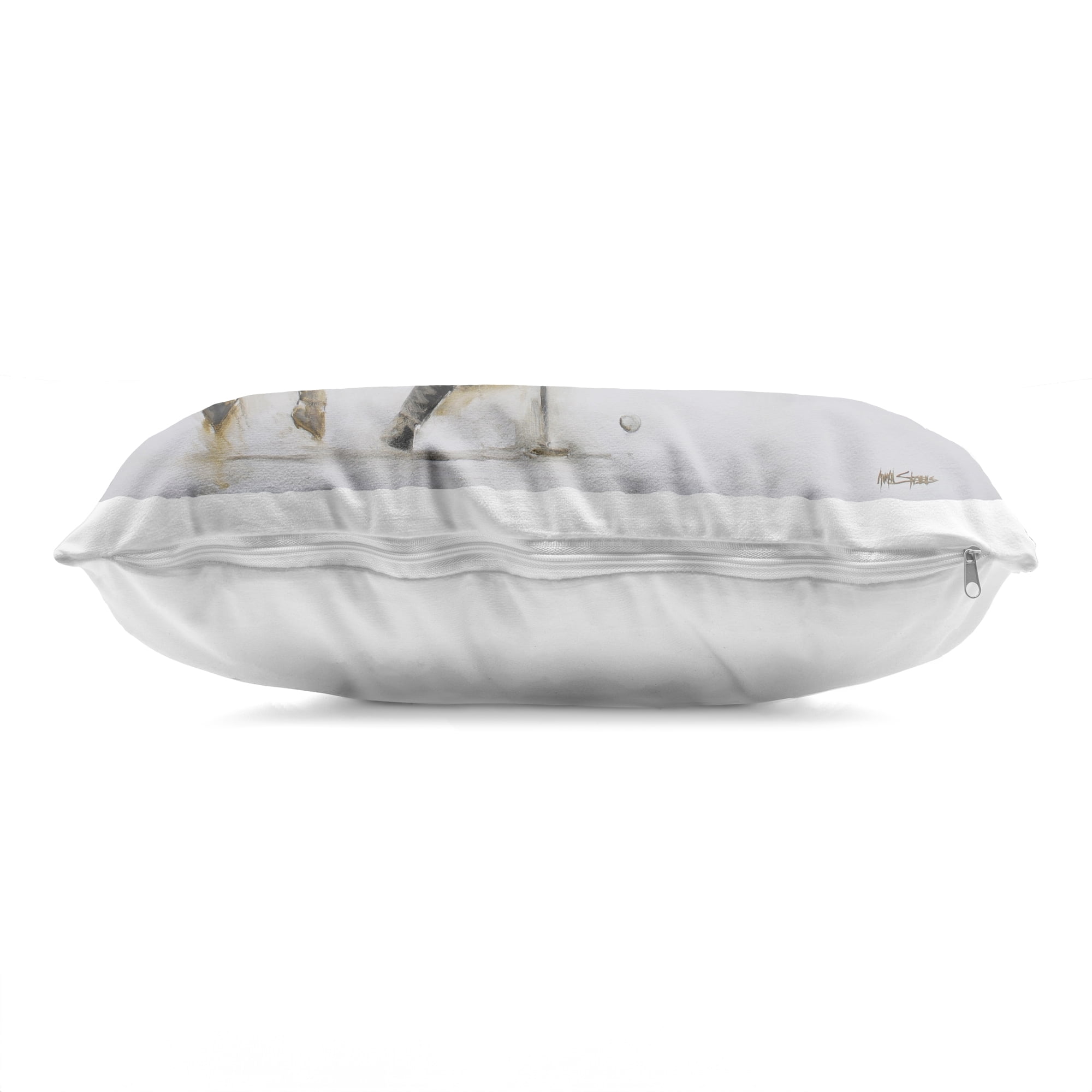 Stupell Industries Polo Rider in Motion Decorative Printed Throw Pillow, design by Jadei Graphics, 14 x 7 x 20