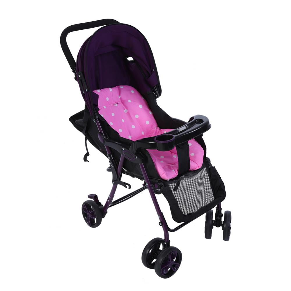 Pink Buy Wonder Products Roadmate Multi Position Compact Stroller with Canopy,Basket & Toy Tray