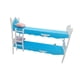 thumbnail image 4 of Muebles de litera para casa de muñecas, modelo de casa de muñecas, accesorios de cama, juguete de simulación para azul, 4 of 9