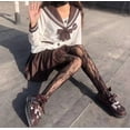 thumbnail image 2 of Medias de encaje blancas lolita para mujer, lindas medias japonesas finas de verano lolita, hermosas piernas con flores, calcetines de seda blanca, 2 of 6