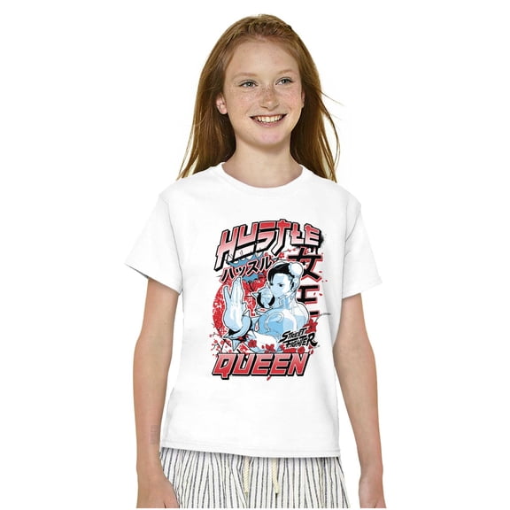 Street Fighter Chun Li Hustle Queen Girls Kids T Shirt Tees Teen Brisco Brands XS