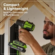 Greenworks 24V Brushless 10PC Power Tool Combo, Drill+Impact Driver+Circular Saw+Recip Saw+Jig Saw+Sander+Light+Multi-Tool+Nailer+Grinder,w/4.0Ah+2.0Ah Batteries and 65W USB-C Charger