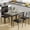 Noir, variante sur Ourlova Ensemble de Salle à Manger 5 Pcs Style Industriel Ensemble de Table et Chaises pour 4 Ensemble de Table de Cuisine pour Salle à Manger Cuisine Appartement