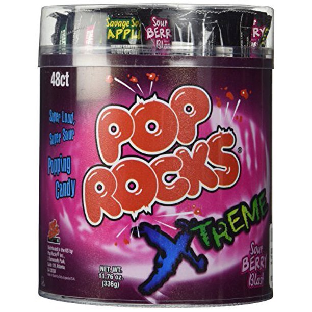 Pop Rocks Extreme Sour Candy 0.24oz (48 count)
