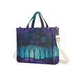 thumbnail image 7 of FORMRS Womens Corduroy Tote Bag Crossbody Shoulder Handbag with Pocket, Purple Moonlight Forest, 7 of 7