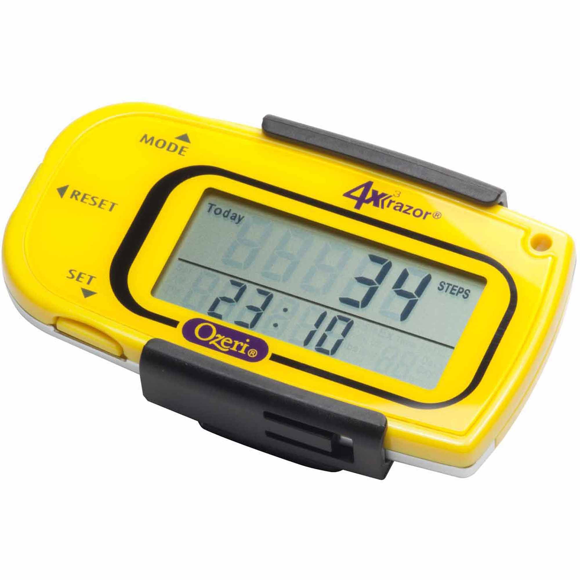Ozeri 4x3razor Pocket 3D Pedometer and Activity Tracker with Bosch Tri-Axis Tech
