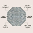 thumbnail image 3 of JONATHAN Y SANTA MONICA 8' Octagon Area Rug, Estrella Bohemian Medallion Textured Weave - Navy/Gray, SMB105B-8TGN, 3 of 4