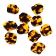 thumbnail image 4 of 10 Uds. colgantes planas acrílicas de acetato Floral, artesanías hechas a mano para mujer bohemia marrón jinwen Colgante de acetato colgante, 4 of 8