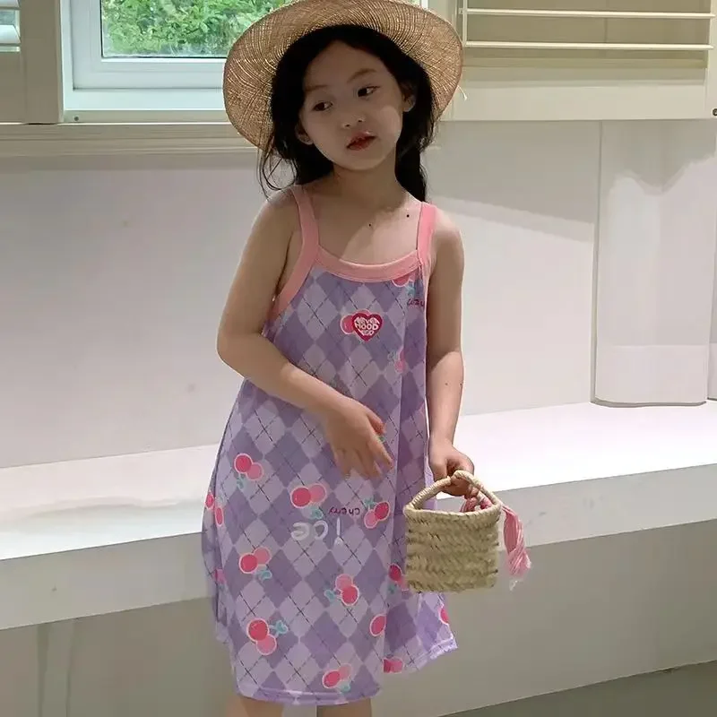 Girl cotton nightgown sale