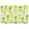 thumbnail image 1 of SUNENAT Yellow Pineapple Art with Stripes Waves Doormat Anti-Slip Entrance Mat Floor Rug Indoor/Outdoor/Front Door Mat, Rubber Backing Large 30"(L) x 18"(W), 1 of 5
