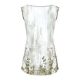 thumbnail image 5 of ClodeEU Women's Floral Print Sleeveless Blouse, Casual U Neck Tank Top for Summer F-Multicolor,Women's Plus XXXL, 5 of 7