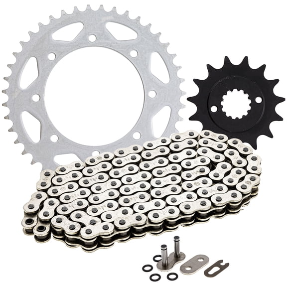 Niche Sprocket Chain Set for 1990-18 Kawasaki KLR650 15/43T 520 O-Ring Motorcycle MK1004274