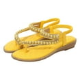 thumbnail image 2 of Wavsuf Flat Sandals for Women Casual Summer Yellow Sandals Shoes Size 7.5, 2 of 8